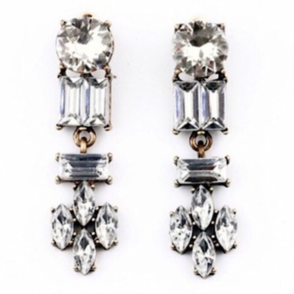 BRIDAL CRYSTAL STATEMENT EARRINGS, STATEMENT EARRINGS, SPECIAL Occasion #101 - Picture 2 of 4